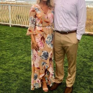 Pink Lily Maxi Dress Size Small